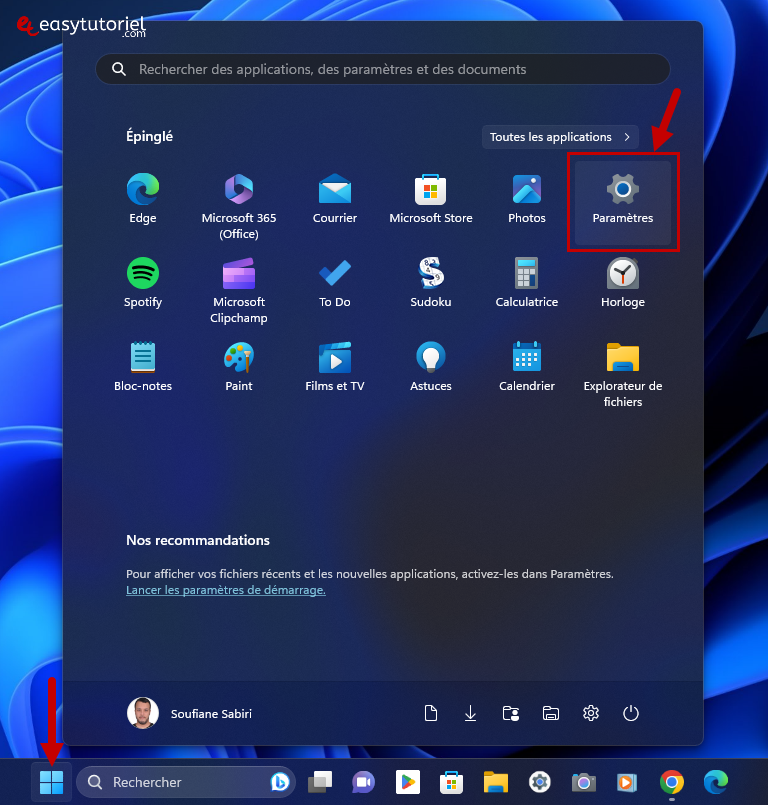 theme contraste eclairage nocturne windows 1 parametres