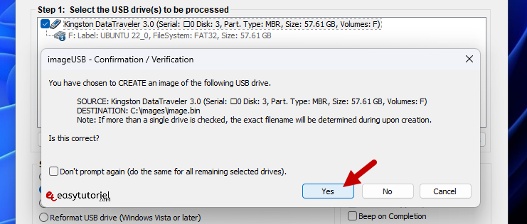 copie integrale cle usb imageusb 3 yes