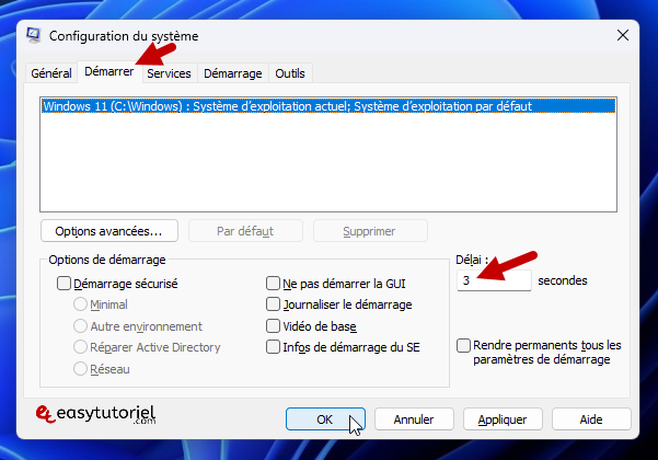 demarrage rapide 5 msconfig demarrer