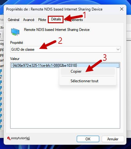 erreur code 10 windows 15 guid de classe