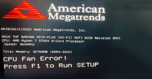 erreur pc ordinateur CPU Fan Error solution