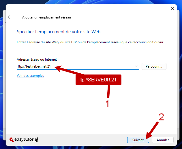 ftp serveur lecteur windows 5 serveur ftp adrese reseau ou internet