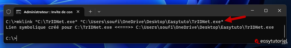lien symbolique symlink windows 2 mklink fichier