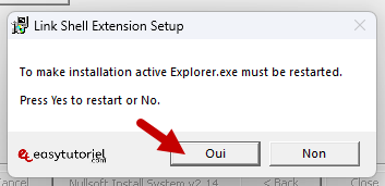 lien symbolique symlink windows 7 link shell extension setup