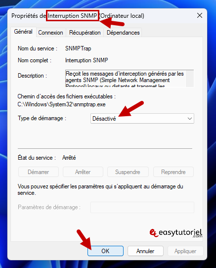 ntoskrnl exe erreur windows 10 interruption snmp snmptrap