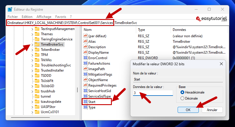 ntoskrnl exe erreur windows 4 timebrokersvc