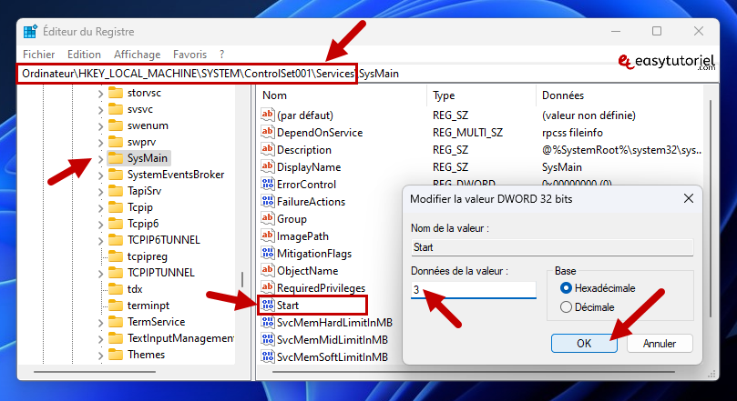 ntoskrnl exe erreur windows 5 sysmain