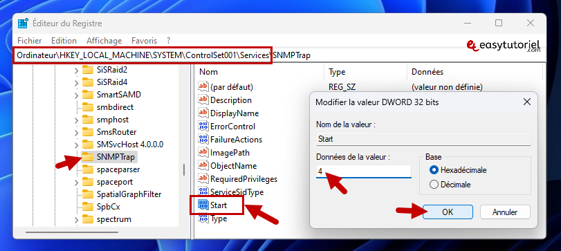 ntoskrnl exe erreur windows 6 snmptrap serv