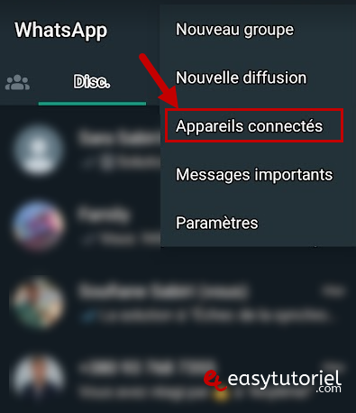whatsapp savoir avec qui personne parle 5 appareils connectes