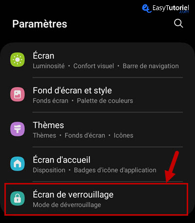desactiver camera android 9