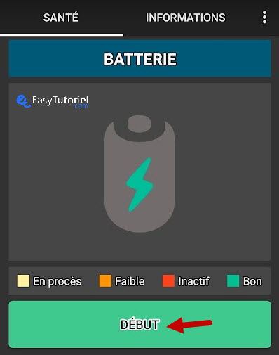 reparer calibrer batterie android 3 debut