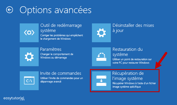 sauvegarde windows 10 11 recuperation de l image systeme