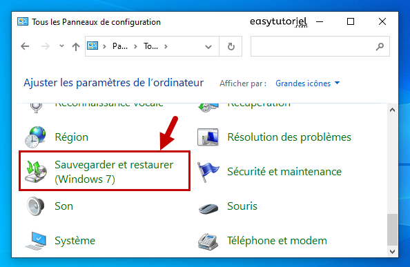 sauvegarde windows 10 2 sauvegarder et restaurer windows 7