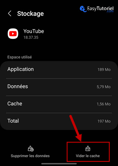 vider cache application android 5