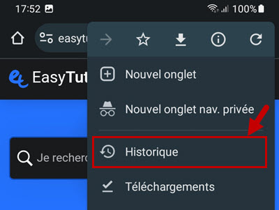 vider cache google chrome android 2