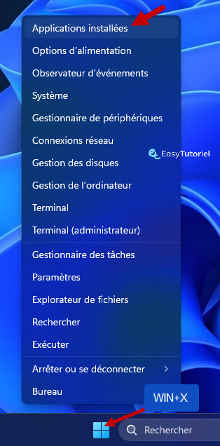 applications installees