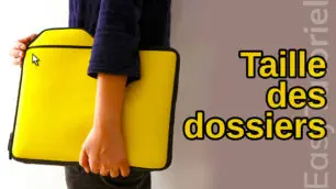 afficher la taille des dossiers dans explorateur windows
