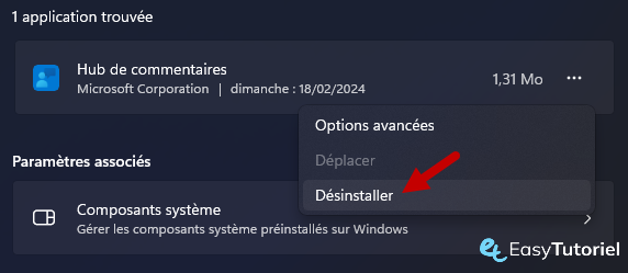 desinstaller hub de commentaires
