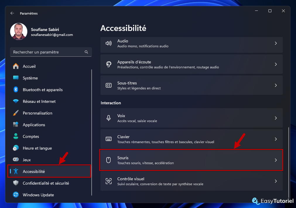 accessibilite souris