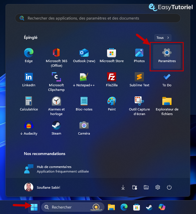 activer bluetooth windows 11 1 demarrer parametres