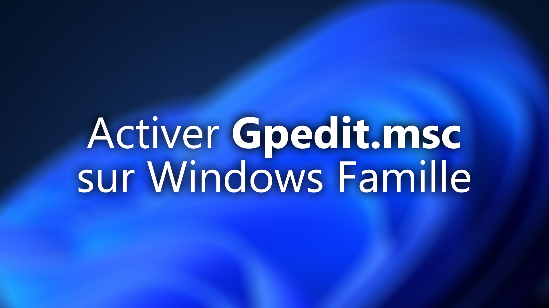 在 Windows Home（11 和 10）上启用“Gpedit.msc”