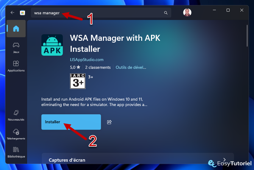 wsa manager apk installer windows 1 microsoft store