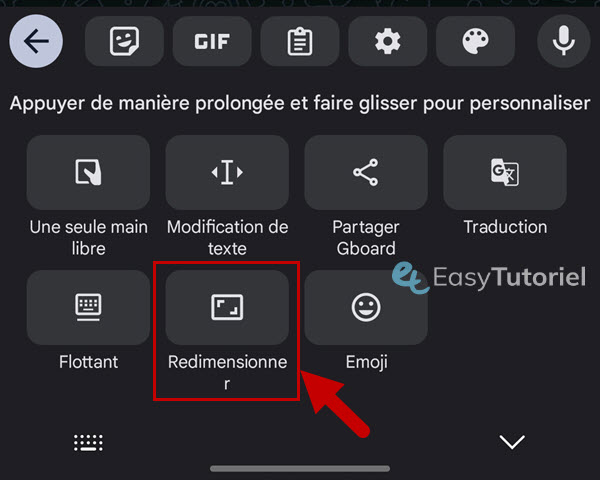 agrandir lettres clavier android 14