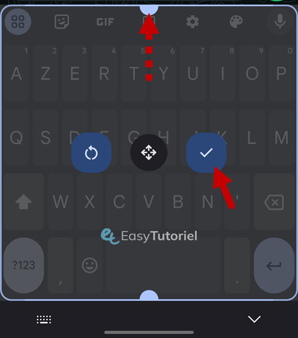 agrandir lettres clavier android 15