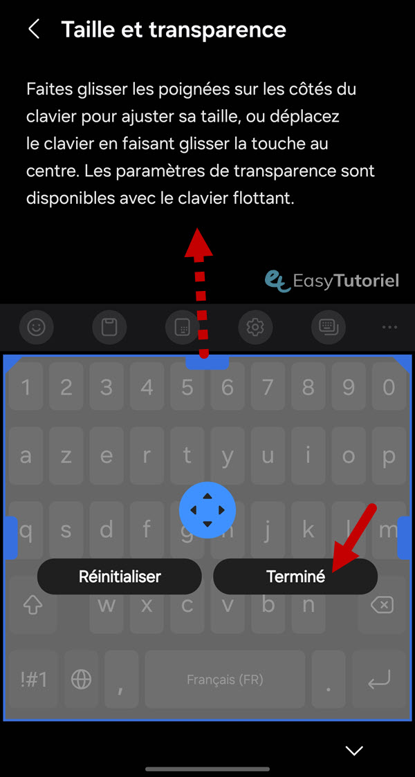 agrandir lettres clavier android 3