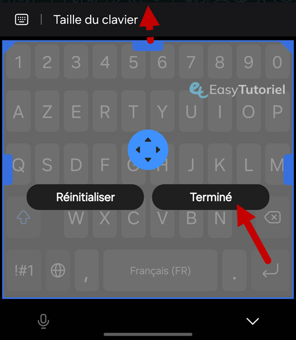 agrandir lettres clavier android 7