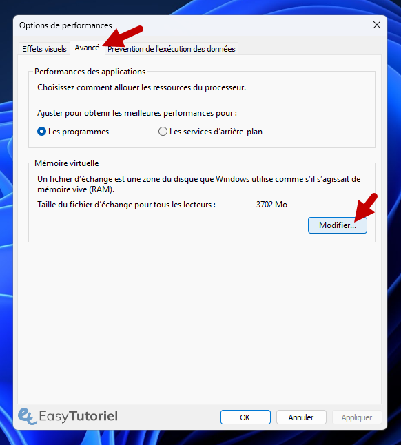 disque plein windows 12 options de performances