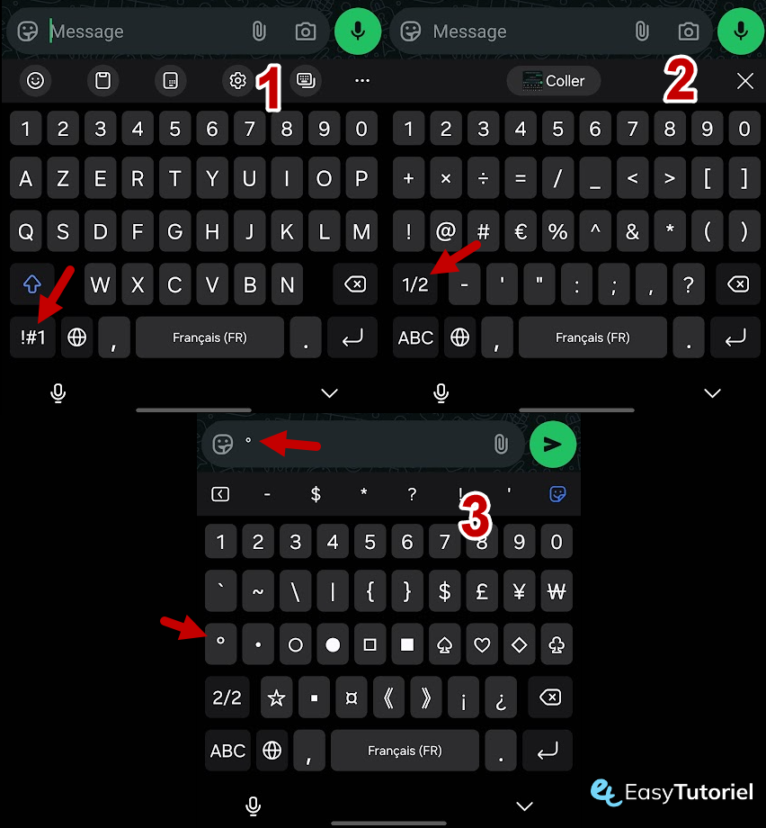 signe degre android