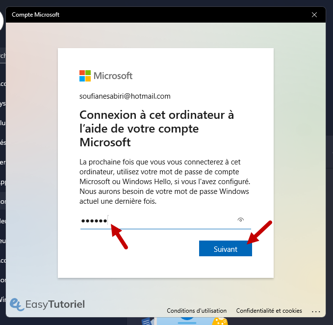 changer compte microsoft windows 11 11 mot de passe windows