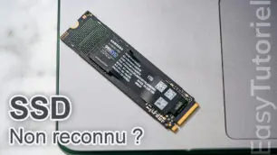 disque dur ssd non reconnu