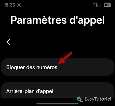 bloquer des numeros