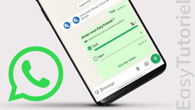 faire sondage whatsapp android