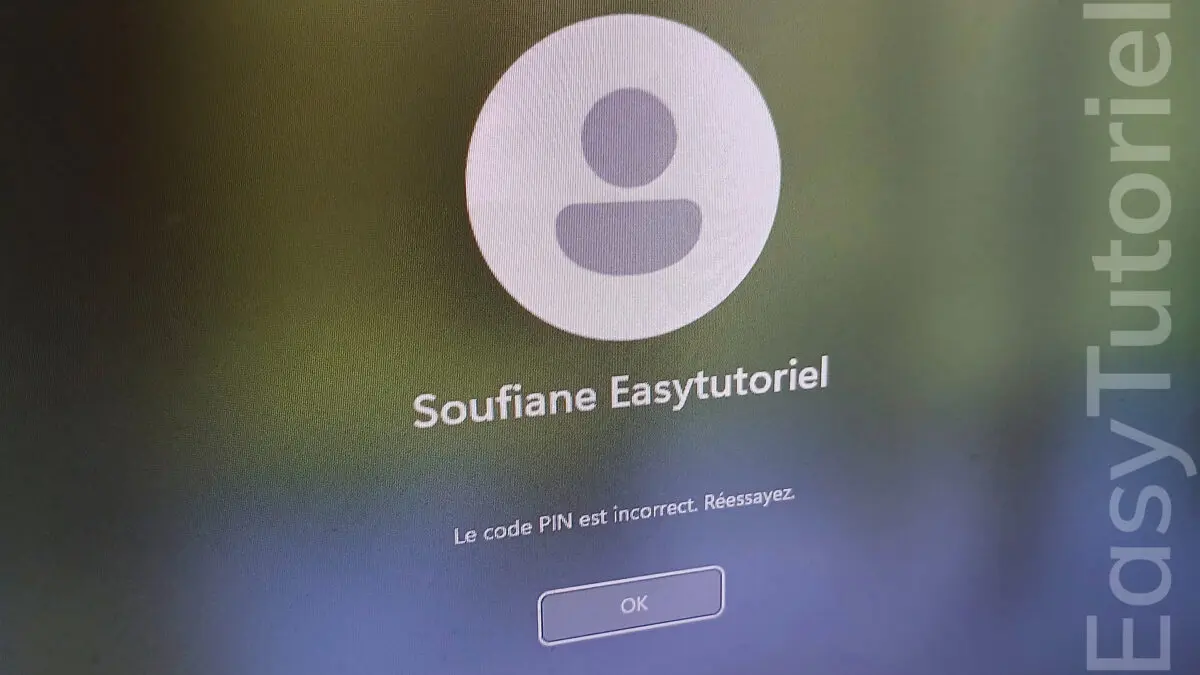 mot de passe pin oublie perdu compte local microsoft windows 11