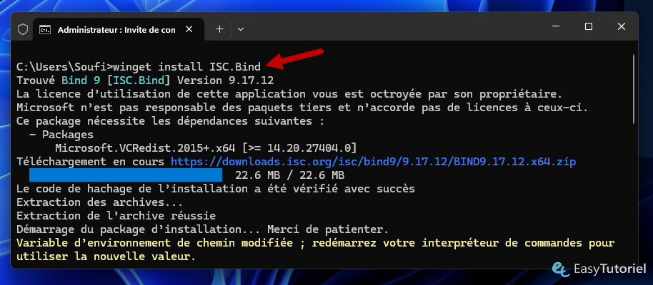 winget install ISC Bind dig