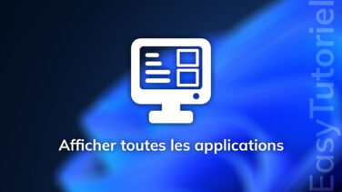 afficher toutes les applications installees sur windows