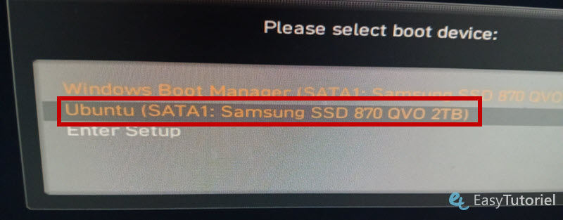 booter sur linux mint base sur ubuntu