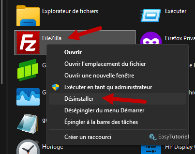 desinstaller application