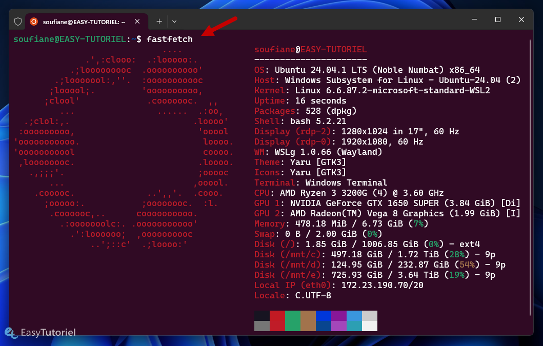 fastfetch ubuntu