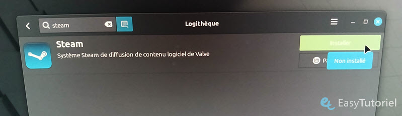 installer steam linux mint logiteque