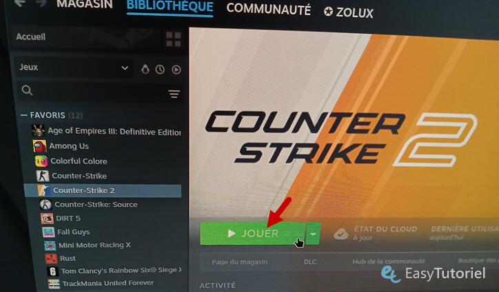 jouer steam linux mint