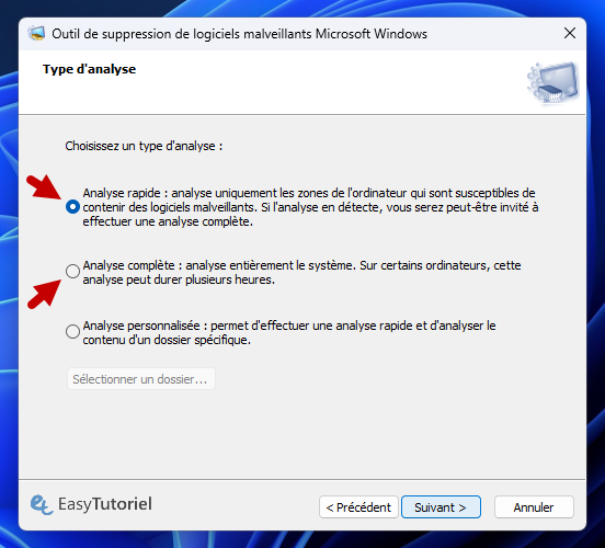 type analyse rapide complete