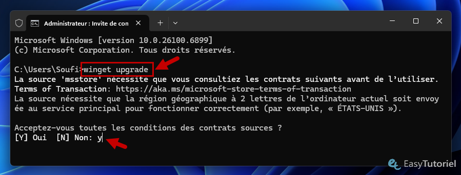 winget upgrade cmd terminal