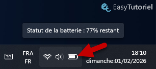 etat batterie windows 11