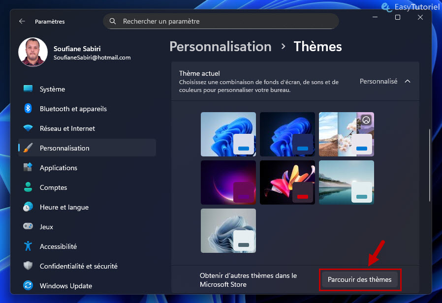 parcourir les themes