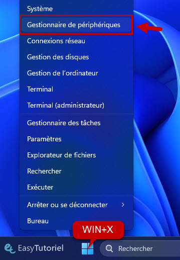 win x gestionnaire de peripheriques
