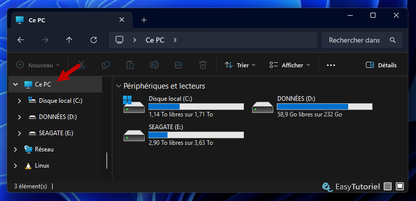 Ce PC explorateur windows